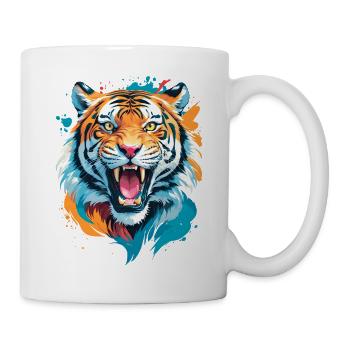 Tiger - Tasse - Weiß - Rechts