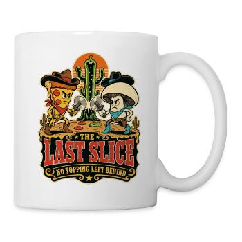 The Last Slice – Pizza-Duell im Wilden Westen - Tasse - Weiß - Rechts