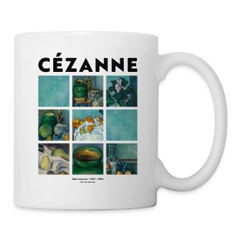 Kunst Malerei von Cezanne Impressionismus - Tasse - Weiß - Rechts