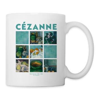 Kunst Malerei von Cezanne Impressionismus - Tasse - Weiß - Rechts