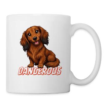 Gefährlicher Dackel - Tasse - Weiß - Rechts