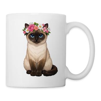 Siamkatze - Tasse - Weiß - Rechts