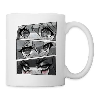 Herzaugen Manga Panels - Tasse - Weiß - Rechts