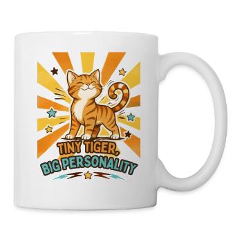 Kleiner Tiger Großer Charakter - Tasse - Weiß - Rechts