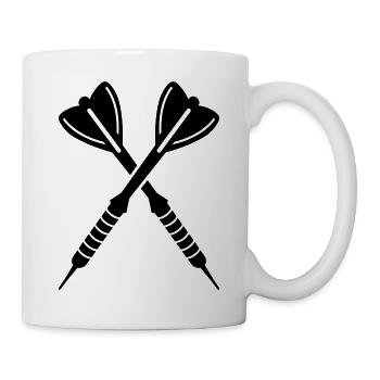 Dartpfeile - Tasse - Weiß - Rechts