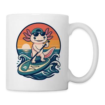  Axolotls SUP Paddleboard Board Stand Up paddel - Tasse - Weiß - Rechts