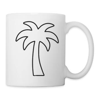 Palme - endloser Sommer - Tasse - Weiß - Rechts