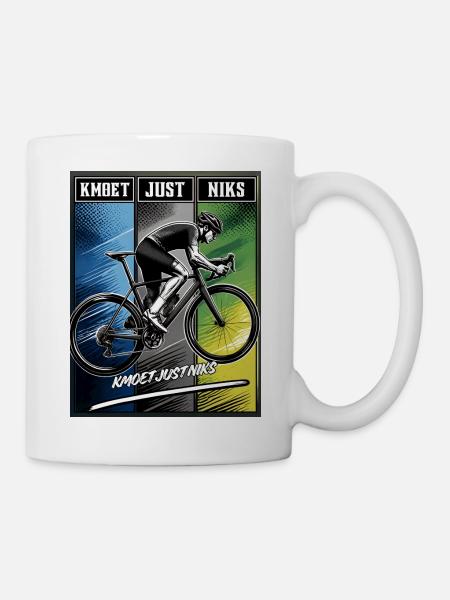 Drei-Panel-Radfahrer Just Nothing - Tasse - Weiß