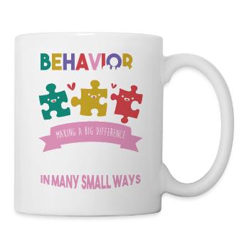 Verhaltenstherapie Therapie Verhalten - Tasse - Weiß - Rechts