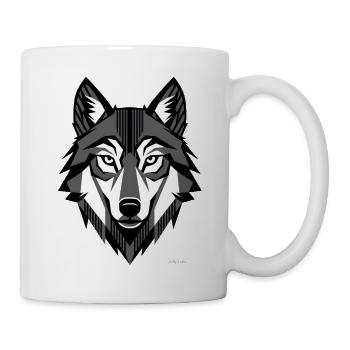 Silberwolf. - Tasse - Weiß - Rechts