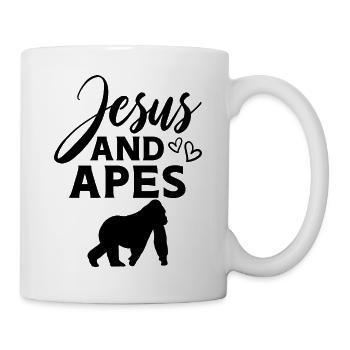 Jesus Affe Spruch - Tasse - Weiß - Rechts