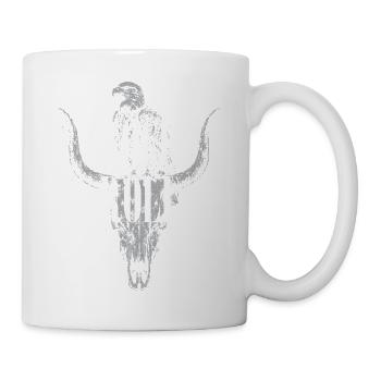Rock & Roll Totenkopf-Motiv - Tasse - Weiß - Rechts