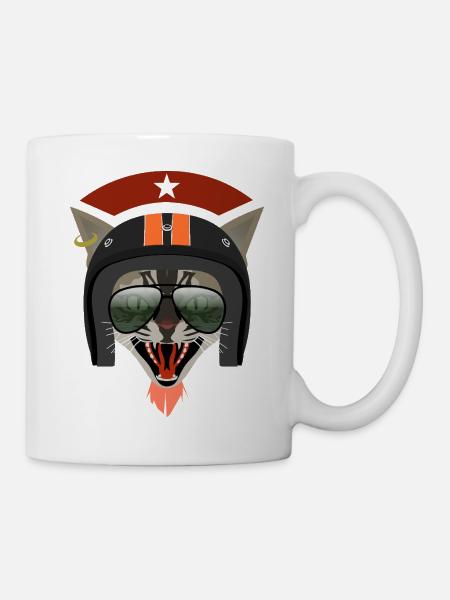 WILDE REITERKATZE - Tasse - Weiß
