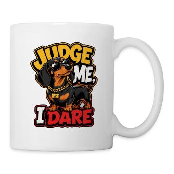 Dackel - Tasse - Weiß - Rechts