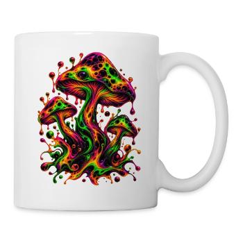 Neon-Traumlandschaft - Tasse - Weiß - Rechts