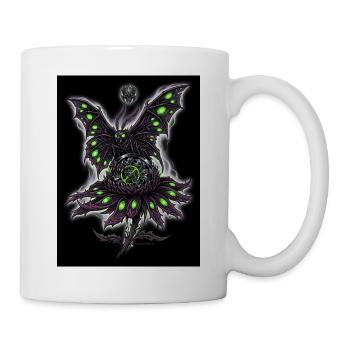 Nekro-Motten-Motte - Tasse - Weiß - Rechts