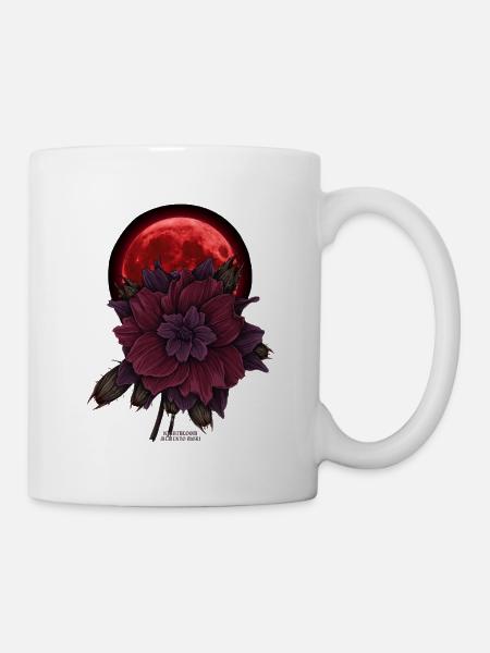 Gotischer Blutmond - Tasse - Weiß