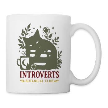 Introvert Botanik Club - Tasse - Weiß - Rechts