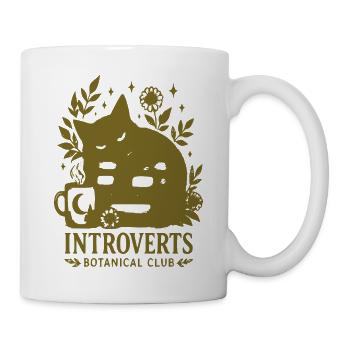 Introvert Botanischer Club - Tasse - Weiß - Rechts