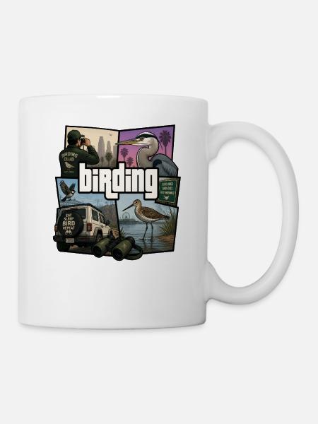 Birding – Vogelbeobachtung - Tasse - Weiß