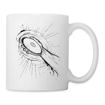 Diskus werfen - Tasse - Weiß - Rechts