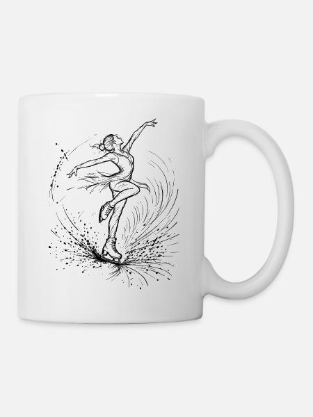 Eiskunstlauf - Tasse - Weiß