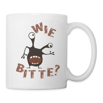 Wie bitte  - Tasse - Weiß - Rechts