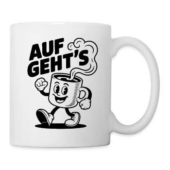 Kaffee muss sein - Tasse - Weiß - Rechts