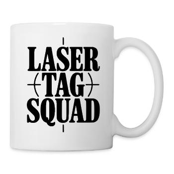 Laser-Tag-Team - Tasse - Weiß - Rechts