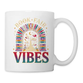 Buchmesse-Vibes - Tasse - Weiß - Rechts