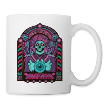 Fortune Teller Schädel Neon Tarot - Tasse - Weiß - Rechts