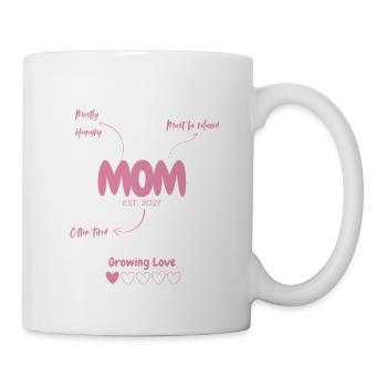 Mom EST. 2027 - Rücken/ Vollformat - Tasse - Weiß - Rechts