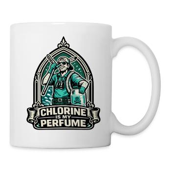 Chlorine Is My Perfume Pool Motiv - Tasse - Weiß - Rechts