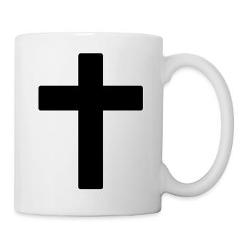 Kreuz - Tasse - Weiß - Rechts