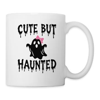 Niedlicher, aber gequälter Geist Coquette Spooky Herbst - Tasse - Weiß - Rechts