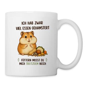 Süßer Hamster - Tasse - Weiß - Rechts