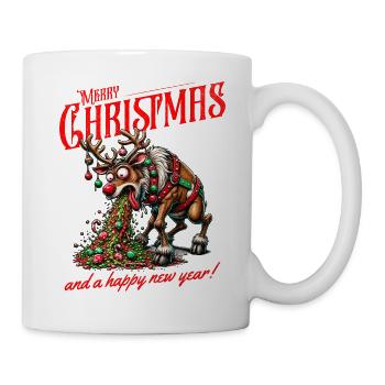 Merry Christmas - Zu viel  Weihnachten - Tasse - Weiß - Rechts