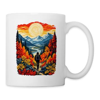 Outdoor-Bergliebhaber, Wandern, Camping Buddy - Tasse - Weiß - Rechts