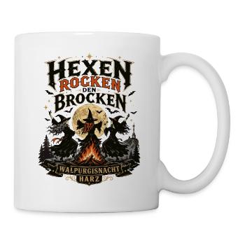  Hexen Geschenkidee Brocken-rocken - Tasse - Weiß - Rechts