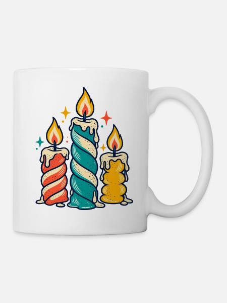 Kerzenrunde – Gemeinsam Licht gestalten - Tasse - Weiß