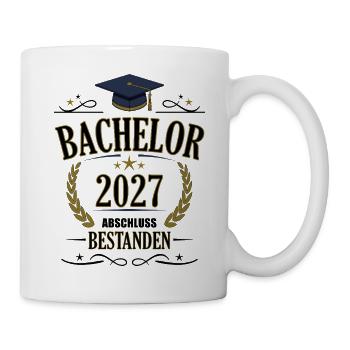 Bachelor 2027 - Tasse - Weiß - Rechts