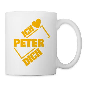 Peter als Liebe - Tasse - Weiß - Rechts