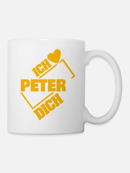 Peter als Liebe - Tasse - Weiß