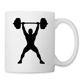 Bodybuilder - Tasse - Weiß - Rechts