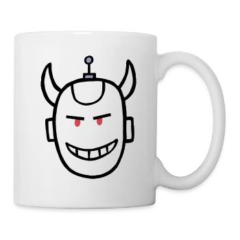 Roboterteufel - Tasse - Weiß - Rechts