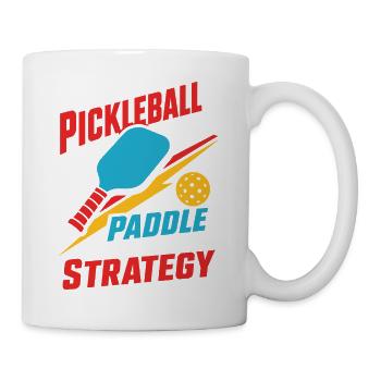 Pickleball Paddle Strategy - Tasse - Weiß - Rechts