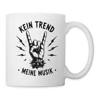 Kein Trend Meine Musik - Tasse - Weiß - Rechts