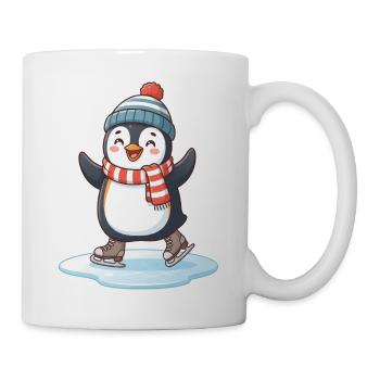 Eistanz-Pinguin-Charme - Tasse - Weiß - Rechts