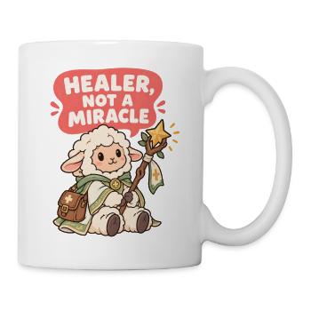 Heilerlamm: Heilung statt Wunder - Tasse - Weiß - Rechts