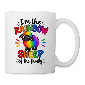 I’m the Rainbow Sheep of the Family  - Tasse - Weiß - Rechts